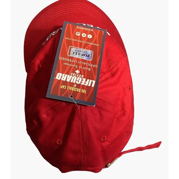 Lifegaurd Uniform Embroidered Baseball Cap Active Cap Red Adjustable Life Gaurd - Picture 6 of 8